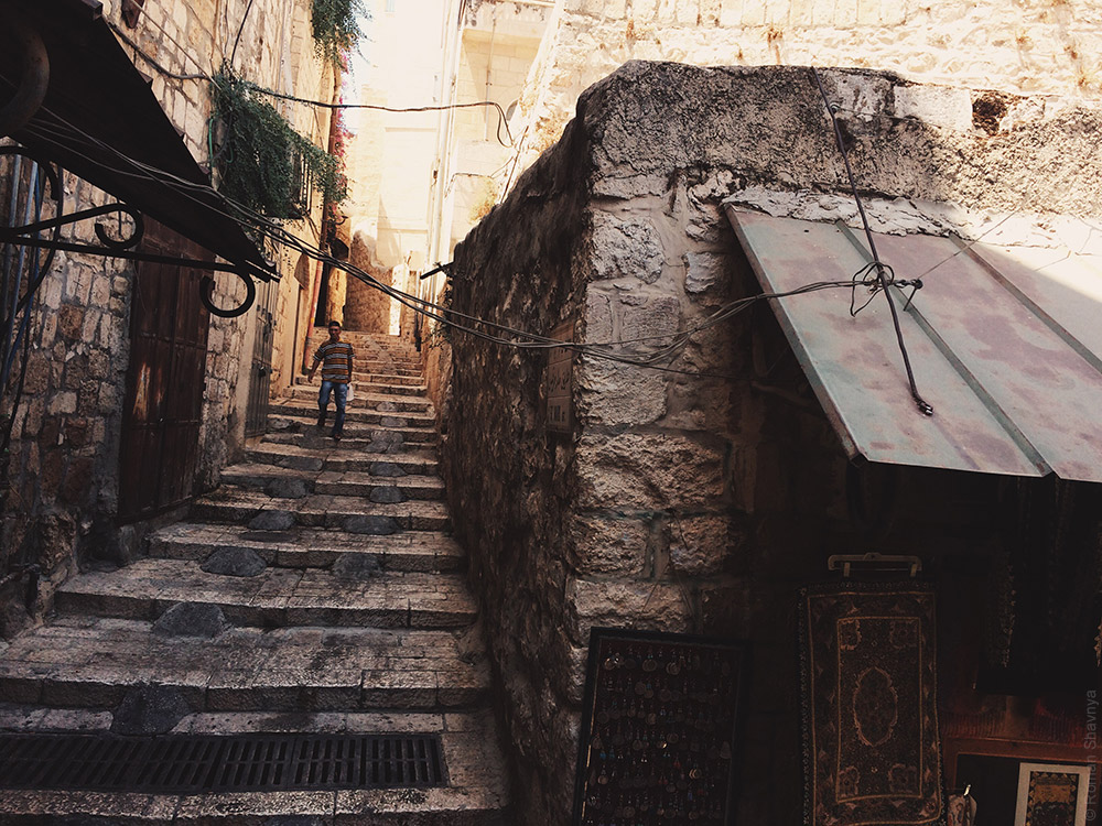 Улица в старом городе в Иерусалиме