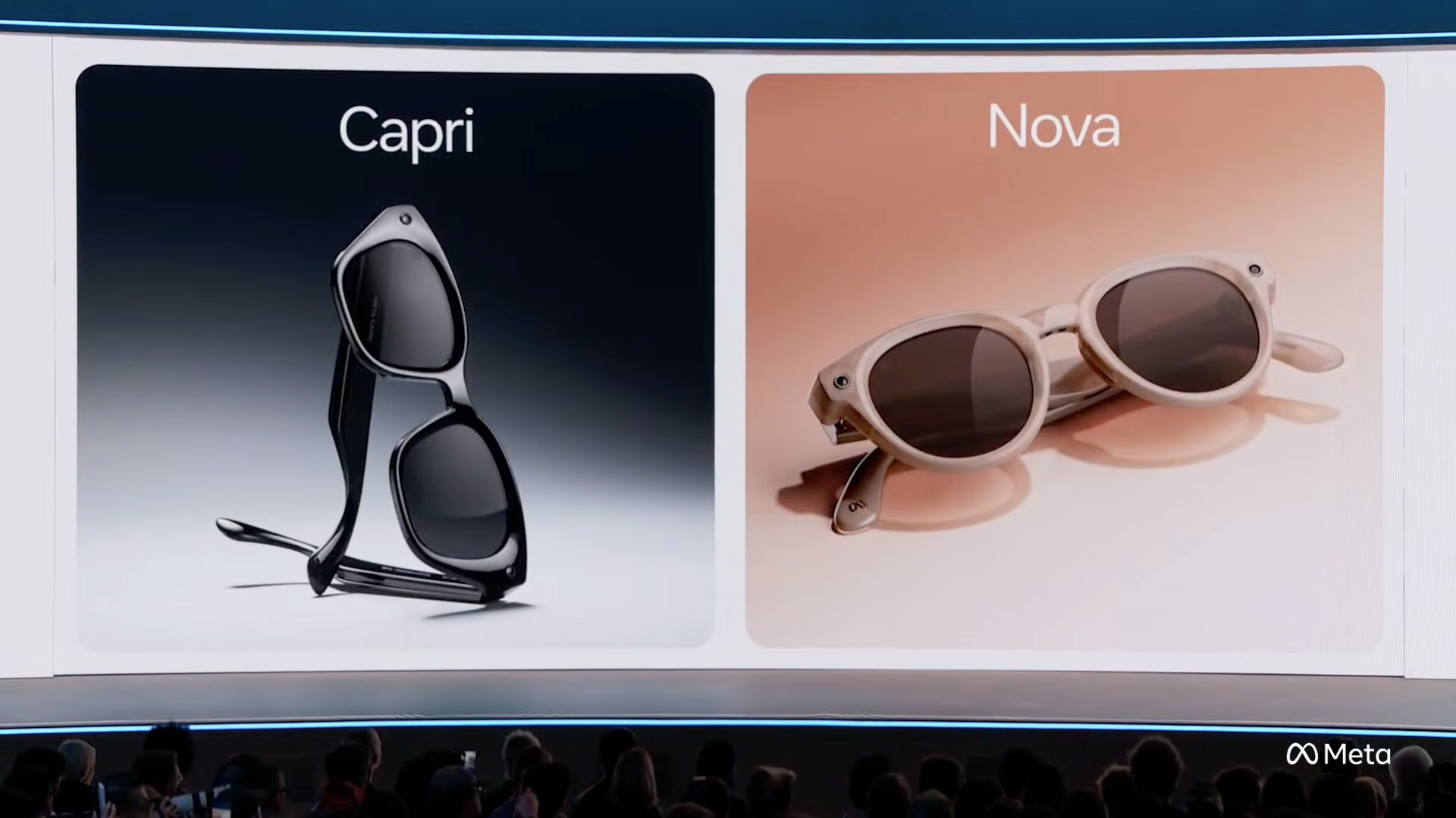 Обновленный дизайн Meta AI Glasses Capri и Nova.